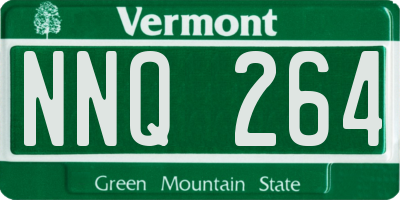 VT license plate NNQ264