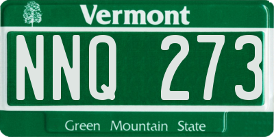 VT license plate NNQ273