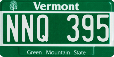 VT license plate NNQ395