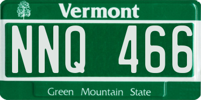 VT license plate NNQ466