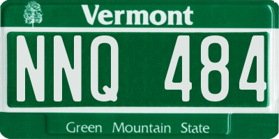 VT license plate NNQ484