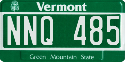 VT license plate NNQ485