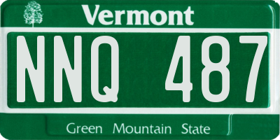 VT license plate NNQ487
