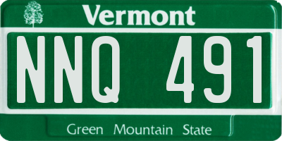 VT license plate NNQ491