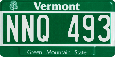 VT license plate NNQ493