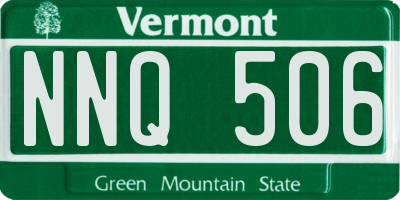 VT license plate NNQ506