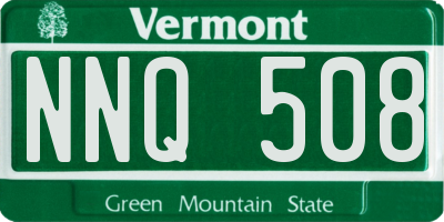 VT license plate NNQ508
