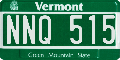 VT license plate NNQ515