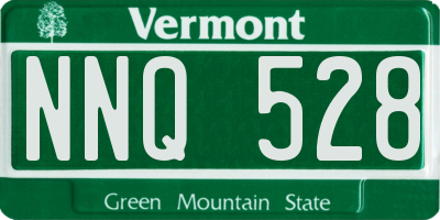 VT license plate NNQ528