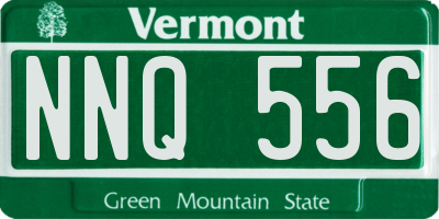 VT license plate NNQ556