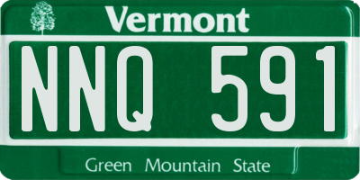 VT license plate NNQ591