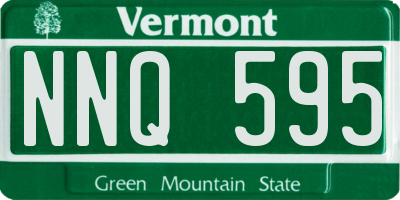 VT license plate NNQ595
