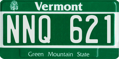 VT license plate NNQ621