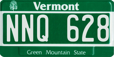 VT license plate NNQ628