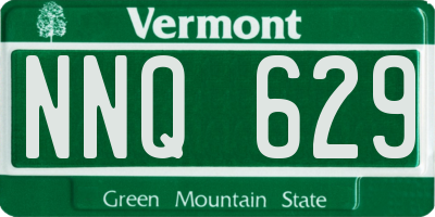 VT license plate NNQ629