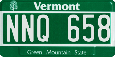 VT license plate NNQ658