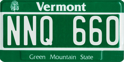 VT license plate NNQ660