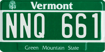 VT license plate NNQ661