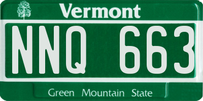 VT license plate NNQ663