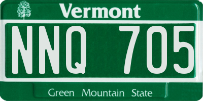 VT license plate NNQ705