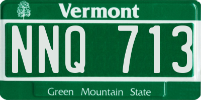 VT license plate NNQ713