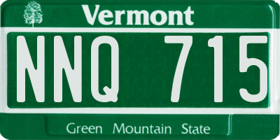 VT license plate NNQ715