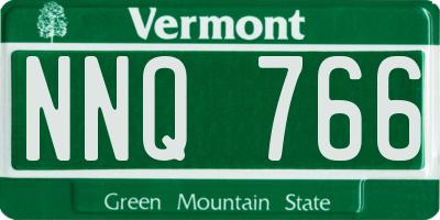 VT license plate NNQ766