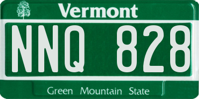 VT license plate NNQ828