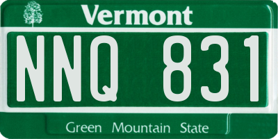 VT license plate NNQ831
