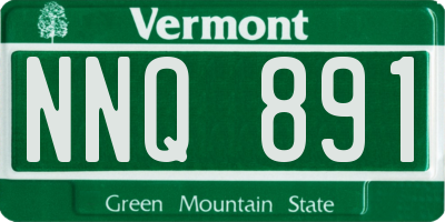 VT license plate NNQ891