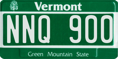 VT license plate NNQ900