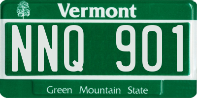 VT license plate NNQ901