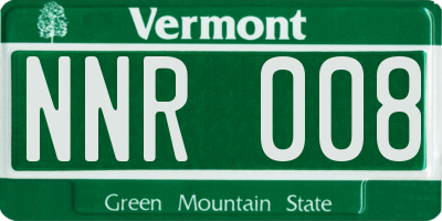 VT license plate NNR008