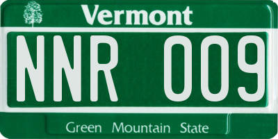 VT license plate NNR009