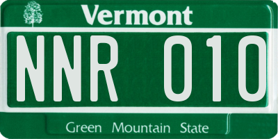 VT license plate NNR010