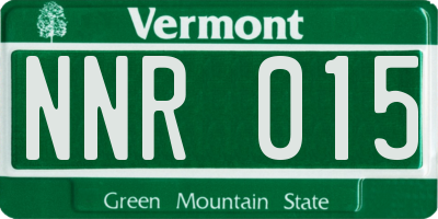 VT license plate NNR015