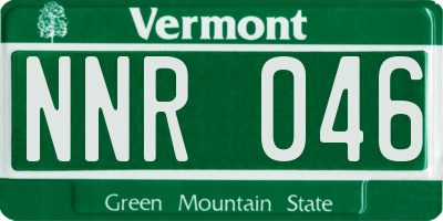 VT license plate NNR046