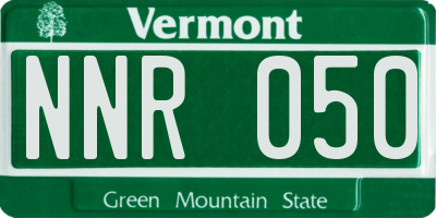VT license plate NNR050