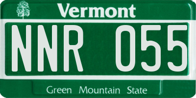 VT license plate NNR055