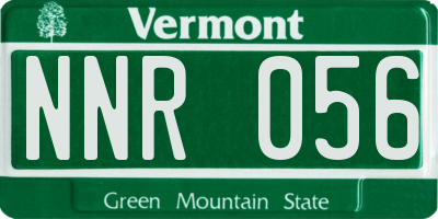 VT license plate NNR056
