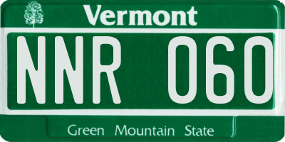 VT license plate NNR060