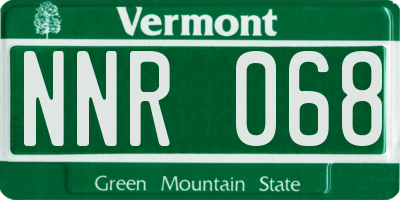 VT license plate NNR068