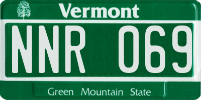VT license plate NNR069