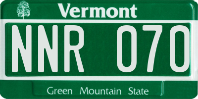 VT license plate NNR070