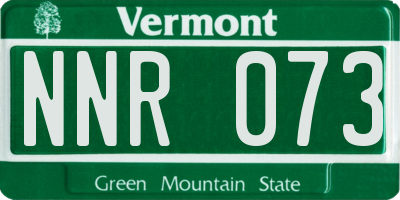 VT license plate NNR073