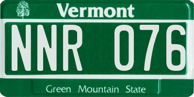 VT license plate NNR076