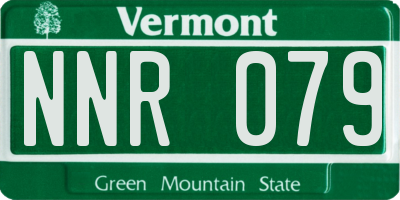 VT license plate NNR079