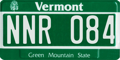 VT license plate NNR084
