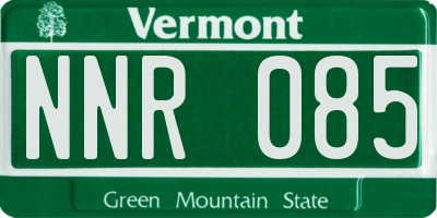 VT license plate NNR085