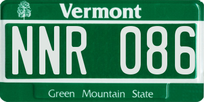 VT license plate NNR086
